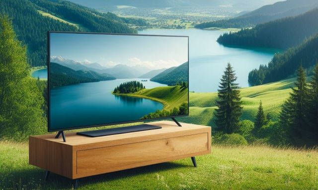 TV Screen in der Natur © Microsoft Copilot